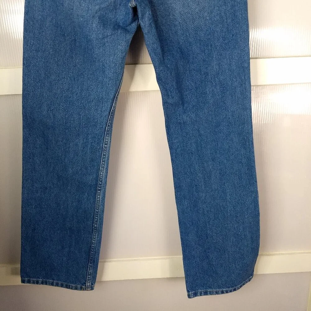 Blue Ranchwear Straight Jeans 32 L x 30 W 100% Cotton Mens Medium Wash 32x30